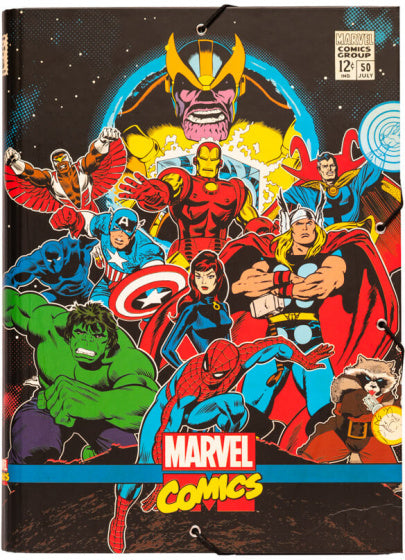 elasto-/foldermap Comics Avengers A4 34 x 24 cm zwart
