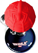 fietstoeter Spider-Man jongens 14 cm staal blauw/rood