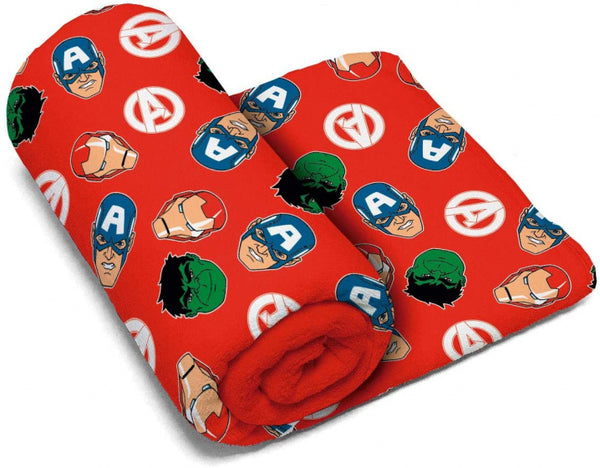 fleecedeken Avengers 150 x 95 cm polyester rood