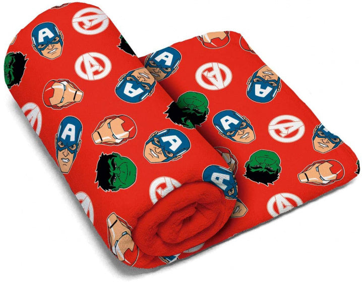 fleecedeken Avengers 150 x 95 cm polyester rood