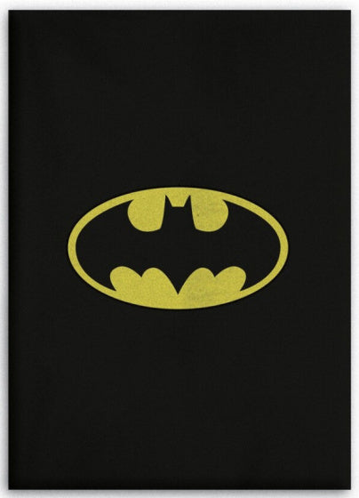 fleecedeken Batman junior 100 x 140 cm zwart/geel