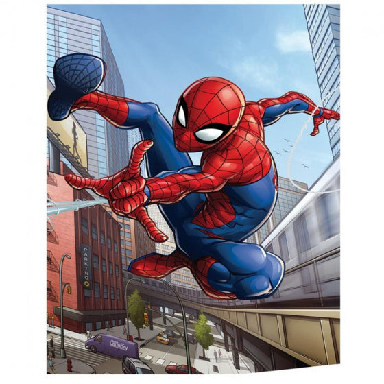 fleecedeken Spider-Man junior 100 x 140 cm rood/blauw