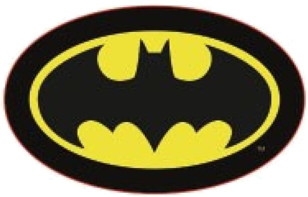 kussen Batman junior 38 x 24 cm polyester zwart/geel