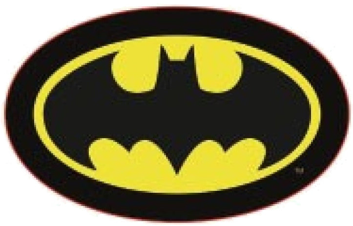 kussen Batman junior 38 x 24 cm polyester zwart/geel