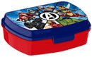 lunchset Avengers junior aluminium blauw/rood 2-delig