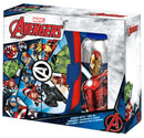lunchset Avengers junior aluminium blauw/rood 2-delig