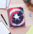 notitieboek Captain America A5 14,8 x 21 cm rood/wit