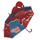 paraplu Spider-Man junior 69 cm rood/blauw