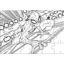 legpuzzel/kleurplaat Spider-Man karton 24 stukjes