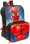 schoolset Spider-Man jongens 8 liter polyester rood 3-delig