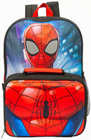 schoolset Spider-Man jongens 8 liter polyester rood 3-delig