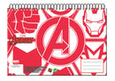 schetsblok Avengers junior A4 papier rood/wit