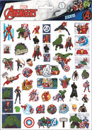 stickers Avengers junior 25 x 21 cm rood/wit 50 stuks