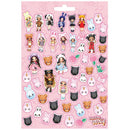 stickers Nanana meisjes 21,5 x 14,5 cm papier