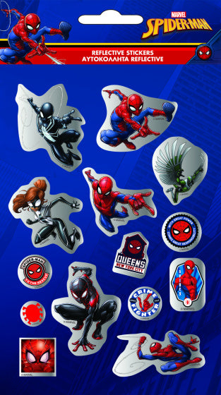 stickers Spider-Man glanzend junior papier