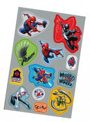 stickers Spider-Man junior papier grijs/blauw