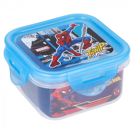 fruitbox Spider-Man jongens 290 ml transparant/blauw