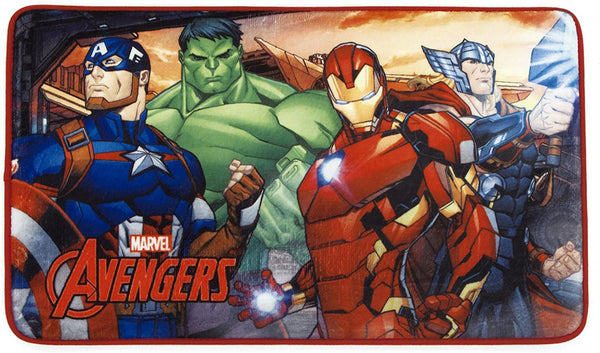 vloerkleed Avengers 45 x 75 cm polyester rood