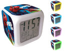 wekker Spider-Man digitaal led junior 8 cm wit