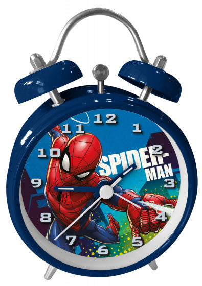 wekker Spider-Man junior 9 x 13 cm staal donkerblauw