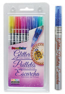 glitter markers 6 stuks