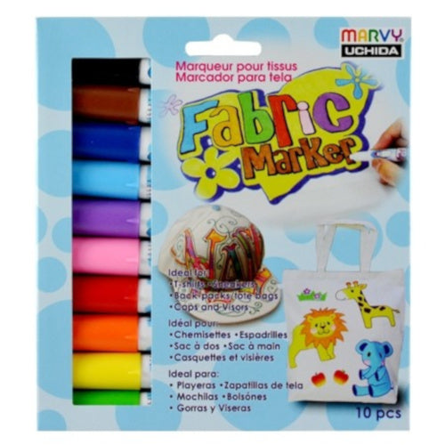 textielstiften Fabric Marker junior 15 cm 10 stuks