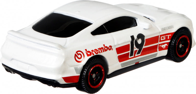 modelvoertuig Ford Mustang Coupe 1919 staal 1:62 wit