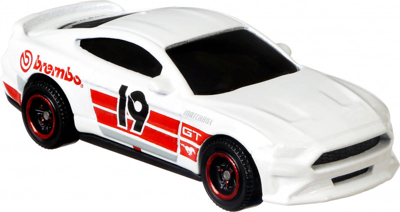 modelvoertuig Ford Mustang Coupe 1919 staal 1:62 wit