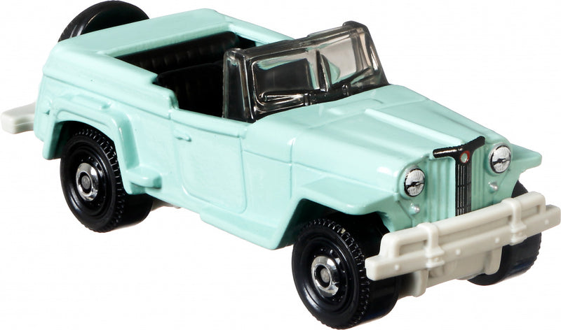 modelvoertuig Jeep 1948 Willy 1:52 staal mintblauw