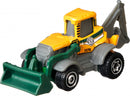 modelvoertuig MBX Backhoe schaal 1:64 staal geel