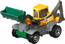 modelvoertuig MBX Backhoe schaal 1:64 staal geel