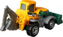 modelvoertuig MBX Backhoe schaal 1:64 staal geel