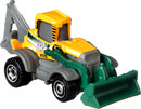 modelvoertuig MBX Backhoe schaal 1:64 staal geel