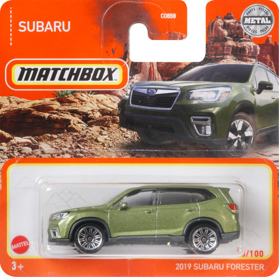 modelvoertuig Subaru Forester schaal 1:75 staal groen