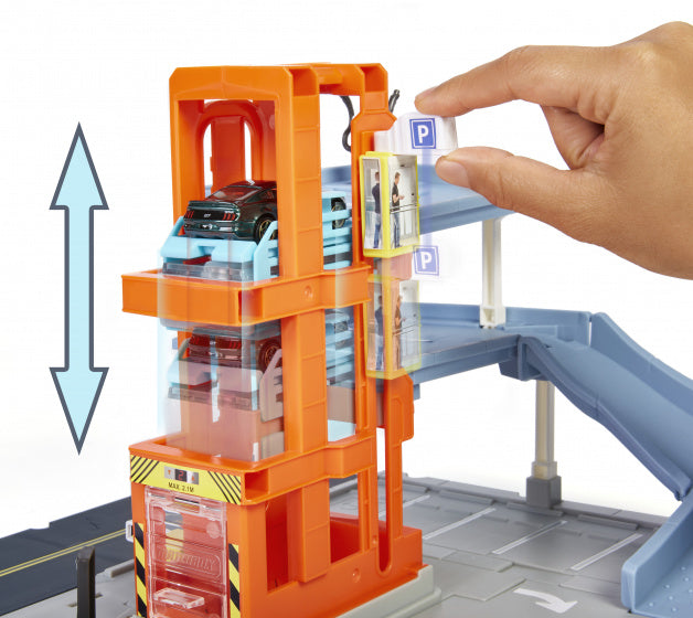 speelset Action Drivers parkeergarage oranje 2-delig