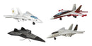 vliegtuigset Sky Busters Top Gun junior staal 4-delig