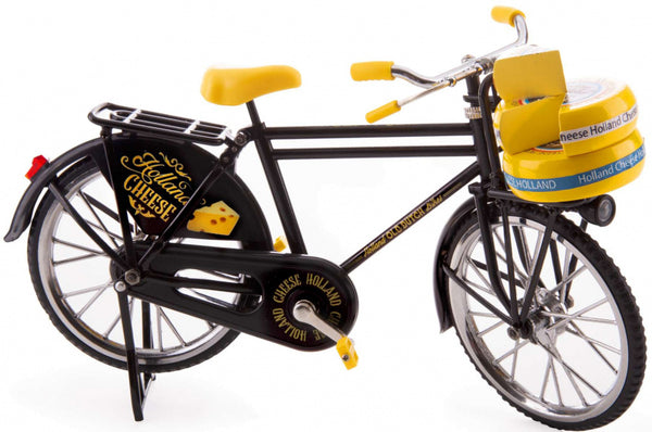 miniatuurfiets Holland Cheese 30 x 16 cm metaal zwart