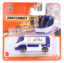 bus '09 International eStar 1:64 staal wit/donkerblauw