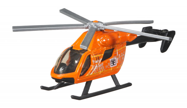 helikopter Sky Busters Explorer 10 cm die-cast oranje/grijs