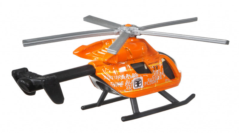 helikopter Sky Busters Explorer 10 cm die-cast oranje/grijs