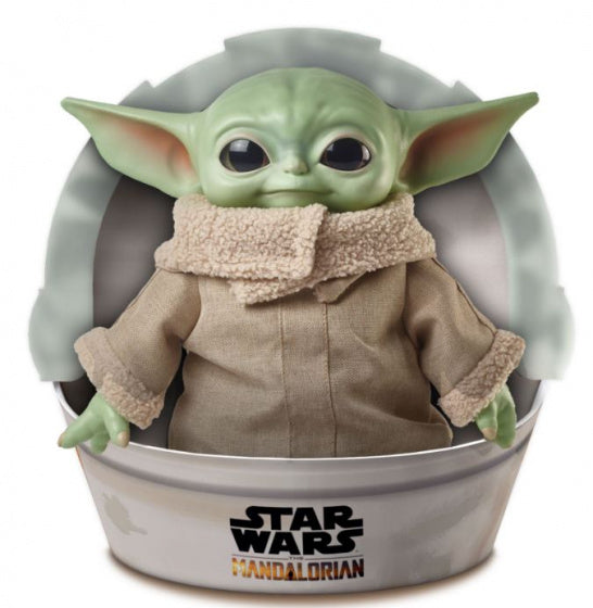 speelfiguur Yoda junior 28 cm katoen groen/bruin