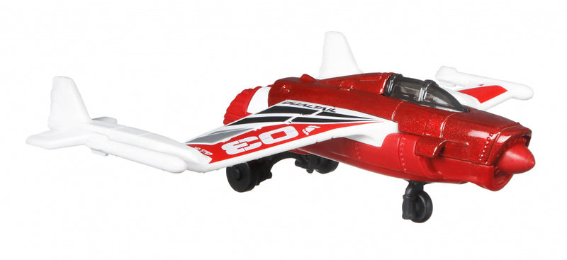 vliegtuig Sky Busters Duel Tail 10 cm die-cast rood/wit