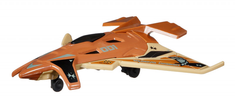 vliegtuig Sky Busters Flying Dagger 10 cm die-cast bruin