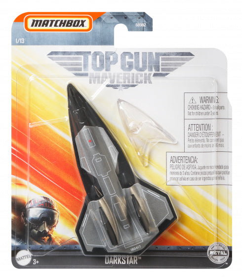 vliegtuig Top Gun: Maverick Darkstar 10 cm die-cast grijs