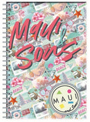 notitieboek B5 softcover blauw/roze 70 pagina's