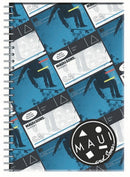 notitieboek B5 softcover blauw/wit 70 pagina's