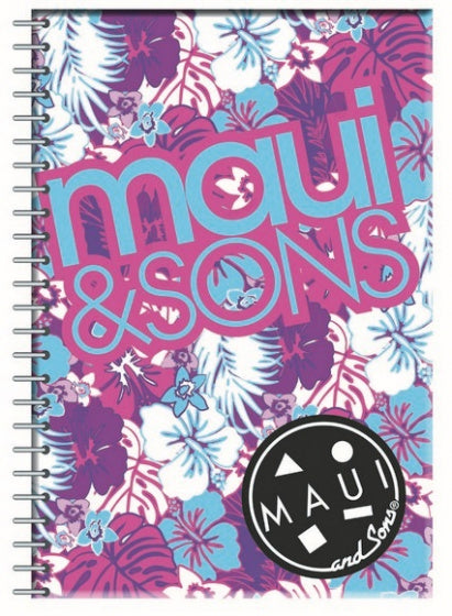 notitieboek B5 softcover paars/blauw 70 pagina's