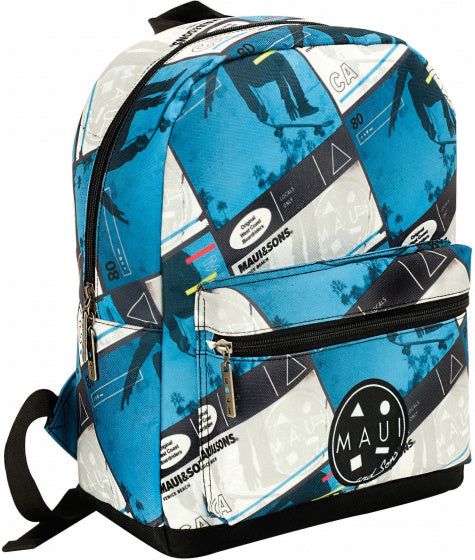 rugzak junior 6 liter 25 x 30 cm polyester blauw/wit