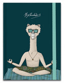 notitieboek A5 20 x 14 cm karton zwart/groen