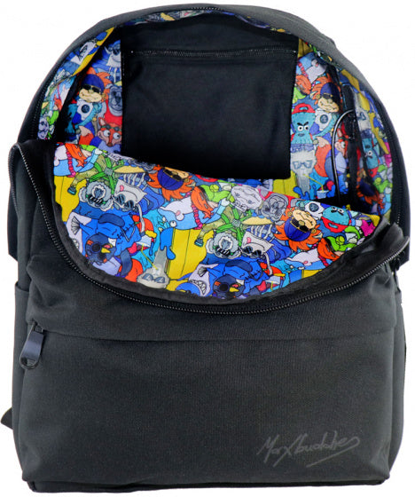 rugzak junior 32 x 42 cm polyester zwart